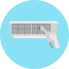 エアコンのイラスト