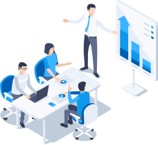 会議をしているイラスト