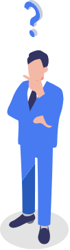 迷っているスーツの男性イラスト